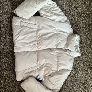 Old Navy White Puffer Jacket